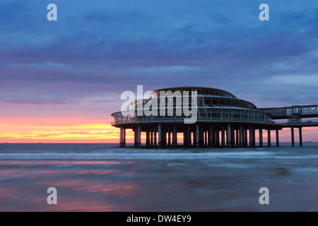 Pier von Scheveningen Sonnenuntergang Stockfoto