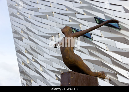 Titanic-Denkmal in Belfast Stockfoto