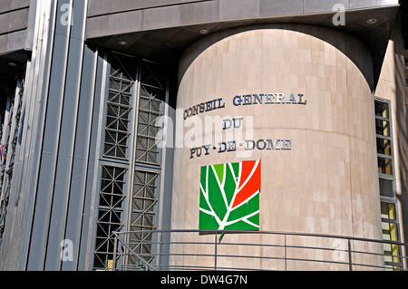 Conseil General du Puy-de-Dome, Clermont-Ferrand, Auvergne, Zentralmassiv, Frankreich Stockfoto