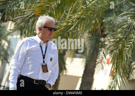 Charlie Whiting (GBR), FIA Safty delegieren, Rennleiter & offizielle Starter - F1 Test in Bahrain am 27. Februar 2014. Stockfoto