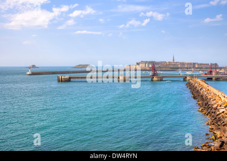 Saint-Malo-Bretagne-Frankreich Stockfoto