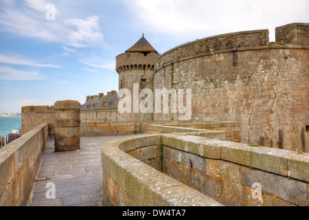 Saint-Malo-Bretagne-Frankreich Stockfoto