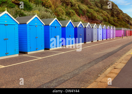 Strandhütten Bournemouth-Dorset Stockfoto