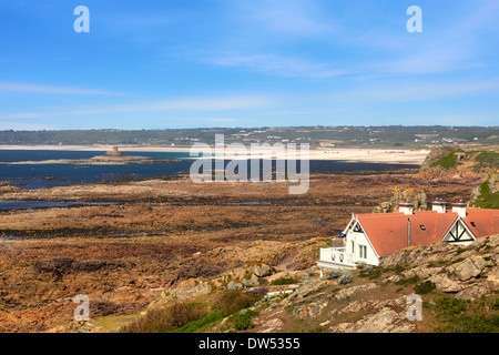 St Ouen Bucht La Stockfoto