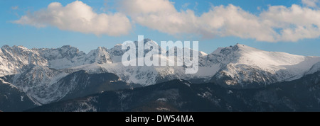 Panorama der Tatra Gebirge und vom Gubalowka Peak Stockfoto