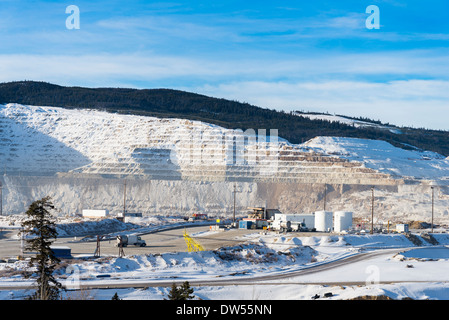 Die Highland Valley Copper mine ist die größte Tagebau Kupfermine in Kanada befindet sich in der Nähe von Logan Lake, British Columbia. Stockfoto