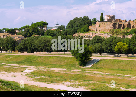 Zentralen Teil des Circus Maximus, Rom, Italien. Stockfoto