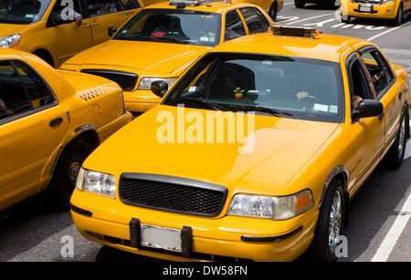 Gelbes Taxi, New York City Stockfoto