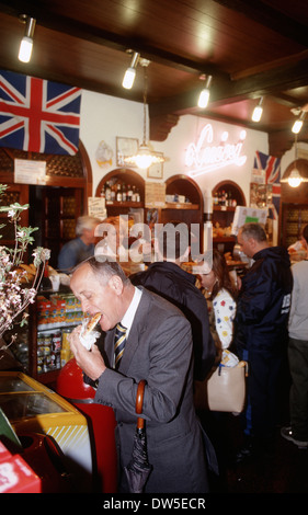 Luini die Panzerotti Shop Mailand, Italien. Stockfoto