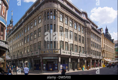 Flecken, Hof, Einkaufszentrum, Zentrum, Leipzig, Sachsen, Deutschland, Europa Stockfoto