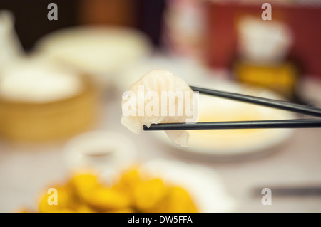 Har gow - klassische kantonesische shrimp Dumpling Stockfoto