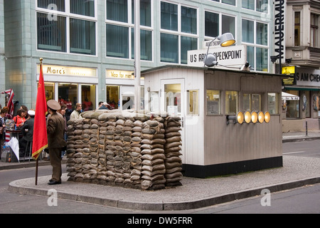 Checkpoint Charlie, Berlin, Deutschland Stockfoto