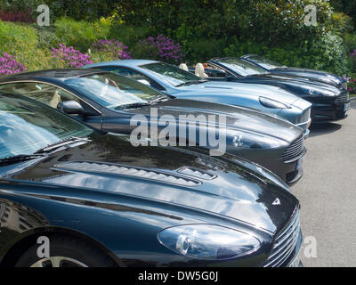 Hauben von Aston Martins vorne Aston Martin V12 Vantage, Schweiz Stockfoto