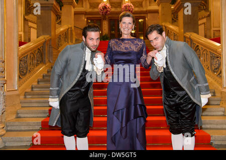 Wien, Österreich. 28. Februar 2014. Desiree TREICHL-STÜRGKH? der Wiener Opernball 2014 der gesellschaftliche Höhepunkt der Ballsaison in Wien in der Wiener Staatsoper auf Donnerstag, 27. Februar 2014 in Wien - Österreich-Credit: Dpa picture-Alliance/Alamy Live News Stockfoto