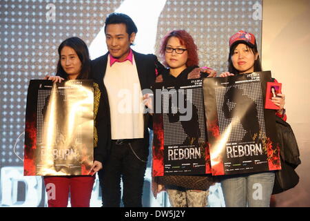 Hong Kong, China. 27. Februar 2014. Alex, besucht Gedenkstätte Aktivität des verstorbenen Superstar Michael Jackson in Hong Kong, China auf Donnerstag, 27. Februar 2014. © TopPhoto/Alamy Live-Nachrichten Stockfoto