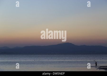 Brasil Brasilien Florianópolis Santa Catarina Meerwasser Südamerika Catarina Fischer Florianopolis Natur Szene sillouett Stockfoto