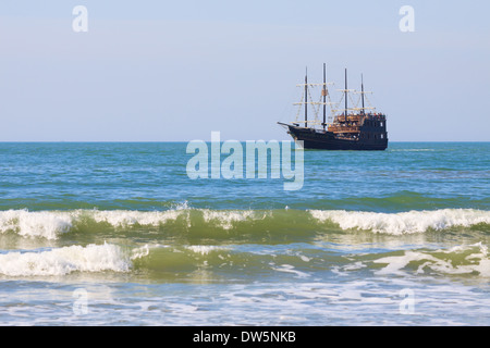 Touristischen Piratenschiff in Florianópolis Stockfoto