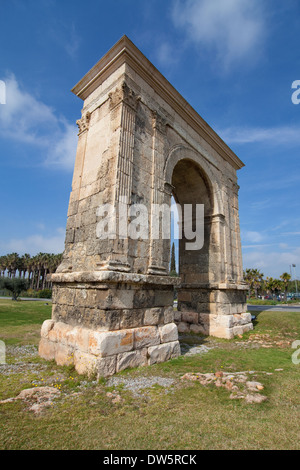 Rundbogen der Bera in Tarragona, Katalonien, Spanien. Stockfoto