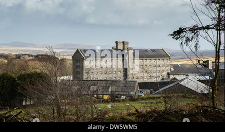 Ihre Majestät Gefängnisses Dartmoor in Princetown in weiten Landschaft des zentralen Dartmoor Devon UK Stockfoto