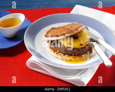 Pfannkuchen-sandwich Stockfoto
