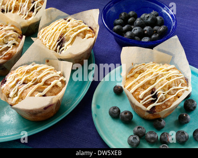 Blueberry weiße Chip Muffins amerikanischen Zuhause backen Stockfoto