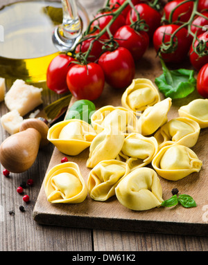 Frische Tortellini Stockfoto