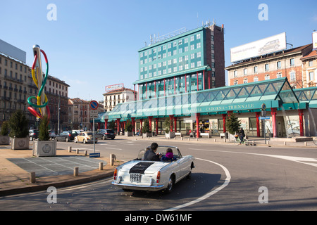 Piazzale Cadorna, Ferrovie Nord Bahnhof, Milan, Mailand, Lombardei, Italien Stockfoto