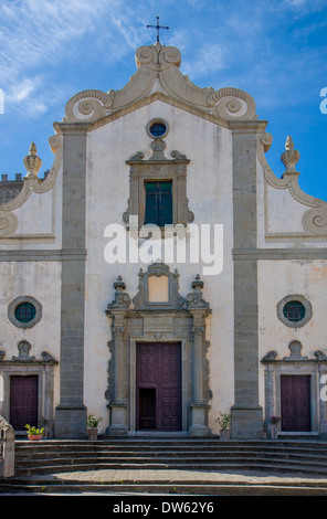 Madre di Forza D'Agro, Mutterkirche in Forza d'Agro bekannt geworden in der "Godfather"-Filme, Forza d'Agro, Messina, Sizilien, Italien Stockfoto