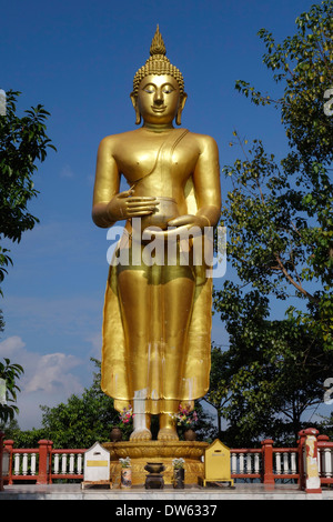 Stehende Buddha im Kloster Wat Thaton in Tha Ton, Thailand. Stockfoto