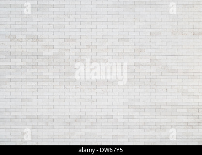 Weiße Ziegel Wand Hintergrund, Textur Stockfoto
