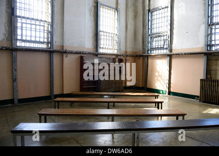 in Alcatraz Gefängnis maximale Sicherheit Gefängnis Justizvollzugsanstalt Metall Eisen Bars Tourismus San Francisco Inselinneren Stockfoto