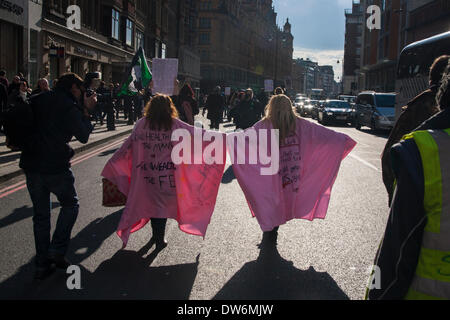 London, 1. März 2014. London März gegen die staatliche Korruption. Im Bild: Kredit: Paul Davey/Alamy Live-Nachrichten Stockfoto