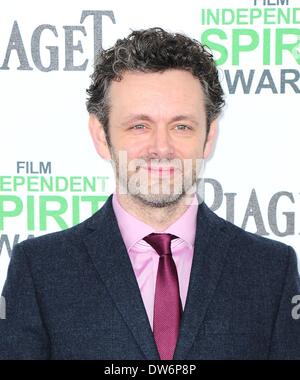 Santa Monica, CA, USA. 1. März 2014. Michael Sheen im Ankunftsbereich für 2014 Film Independent Spirit Awards - Ankünfte, Santa Monica Beach, Santa Monica, CA 1. März 2014. Foto von: Gregorio Binuya/Everett Collection/Alamy Live-Nachrichten Stockfoto