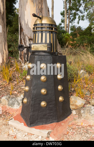 Postfach in Form von einem Dr, Dalek in Tasmanien Stockfoto