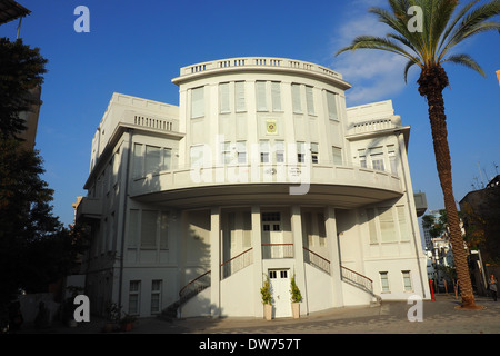 Weiße Bauhaus-Gebäude, Museum der Geschichte von Tel-Aviv-Jafo Stockfoto