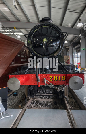 Great Western Railway Nr. 2818 Schwergut Dampf Lok Motor gebaut 1905 auf Anzeige im Museum in Shildon Durham UK Stockfoto