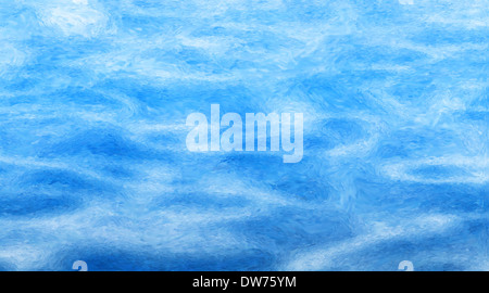 Impressionistischen Stil abstrakter Malerei von Wasserwellen Stockfoto