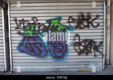 Graffiti von EPK (Auberginen König) in Tel Aviv Israel Stockfoto