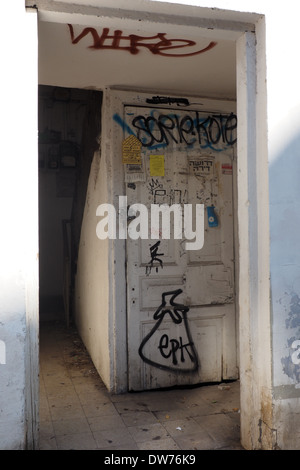 Graffiti von EPK (Auberginen König) in Tel Aviv Israel Stockfoto