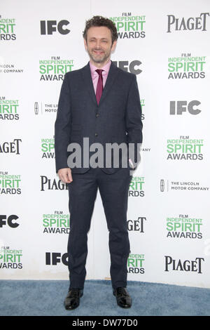 Schauspieler Michael Sheen besucht den Film Independent Spirit Awards am Strand von Santa Monica in Los Angeles, USA, 1. März 2014. Foto: Hubert Boesl/Dpa - NO WIRE SERVICE Stockfoto