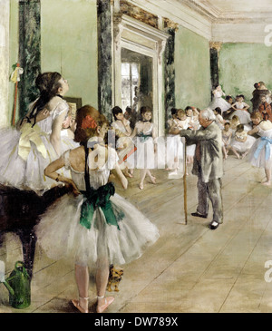 Edgar Degas, die Ballett-Klasse 1871-1874 Öl auf Leinwand. Musée d ' Orsay, Paris, Frankreich. Stockfoto