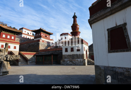 Die Häckselung Tempelanlage. Chengde, Provinz Hebei, China. Stockfoto