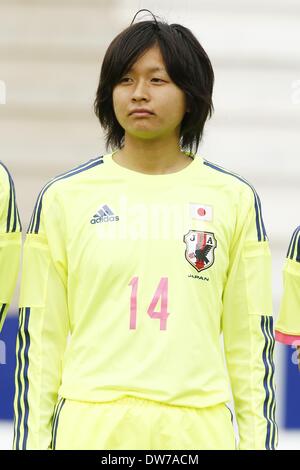 La Manga, Spanien. 1. März 2014. Natsuki Yoshimi (JPN) Football / Soccer: "La Manga Cup Frauen unter 23 nationalen Team-Turnier" match zwischen u-23-Japan 0-1 u-23-USA im La Manga Club Professional Football Centre in La Manga, Spanien. © AFLO/Alamy Live-Nachrichten Stockfoto