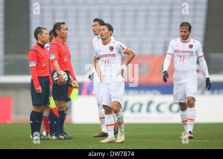 Nissan Stadium, Kanagawa, Japan. 2. März 2014. Akihiro Ienaga (Ardija), 2. März 2014 - Fußball /Soccer: 2014 J.LEAGUE Division 1 zwischen Yokohama F Marinos 2-0 Omiya Ardija Nissan Stadium, Kanagawa, Japan. © YUTAKA/AFLO SPORT/Alamy Live-Nachrichten Stockfoto