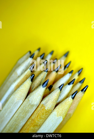 Holzbleistifte, Stillleben Stockfoto