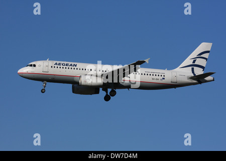 AEGEAN AIRLINES GRIECHENLAND AIRBUS A320 Stockfoto