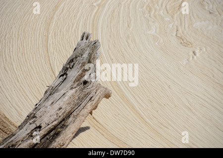 Drift Holz entlang des Hafens von Black River in Bessemer, Michigan Stockfoto