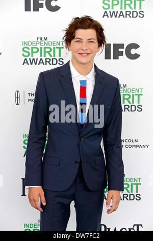 Santa Monica, CA, USA. 1. März 2014. Tye Sheridan.2014 Film Independent Spirit Awards.Santa Monica, CA. 1. März 2014. Bildnachweis: Roger Harvey/Globe Photos/ZUMAPRESS.com/Alamy Live-Nachrichten Stockfoto