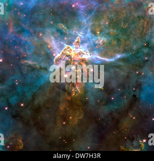 Carina Nebula Galaxie, NASA Hubble-Bild der Carina-Nebel Galaxy Stockfoto