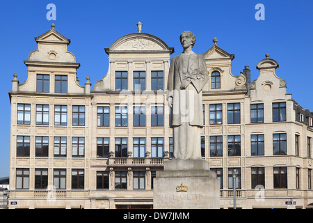 Denkmal für Elisabeth von Bayern, Königin von Belgien in Brüssel, Belgien Stockfoto